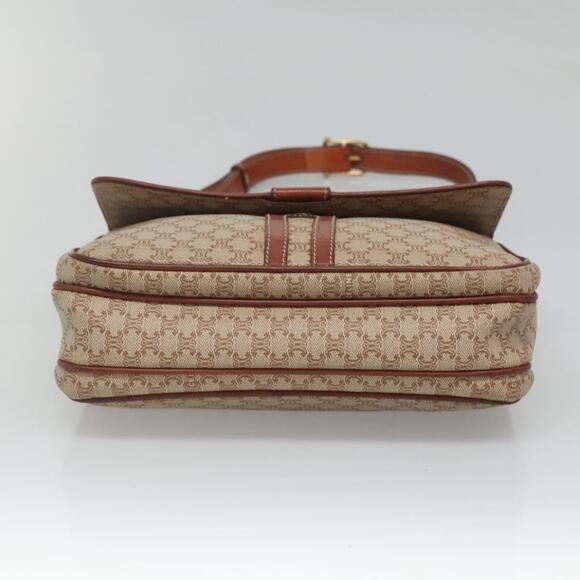 CELINE Macadam Canvas Shoulder Bag Pvc Beige Gold - Picture 9 of 12